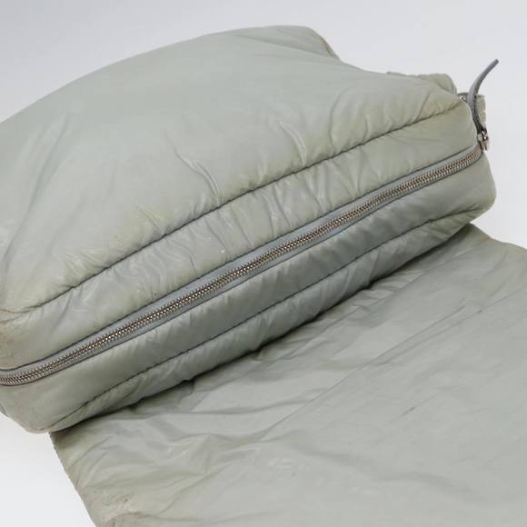 CHANEL Small Messenger Cococoon Shoulder Bag Nylon Gray Silver CC Auth bs17253 - Picture 16 of 16